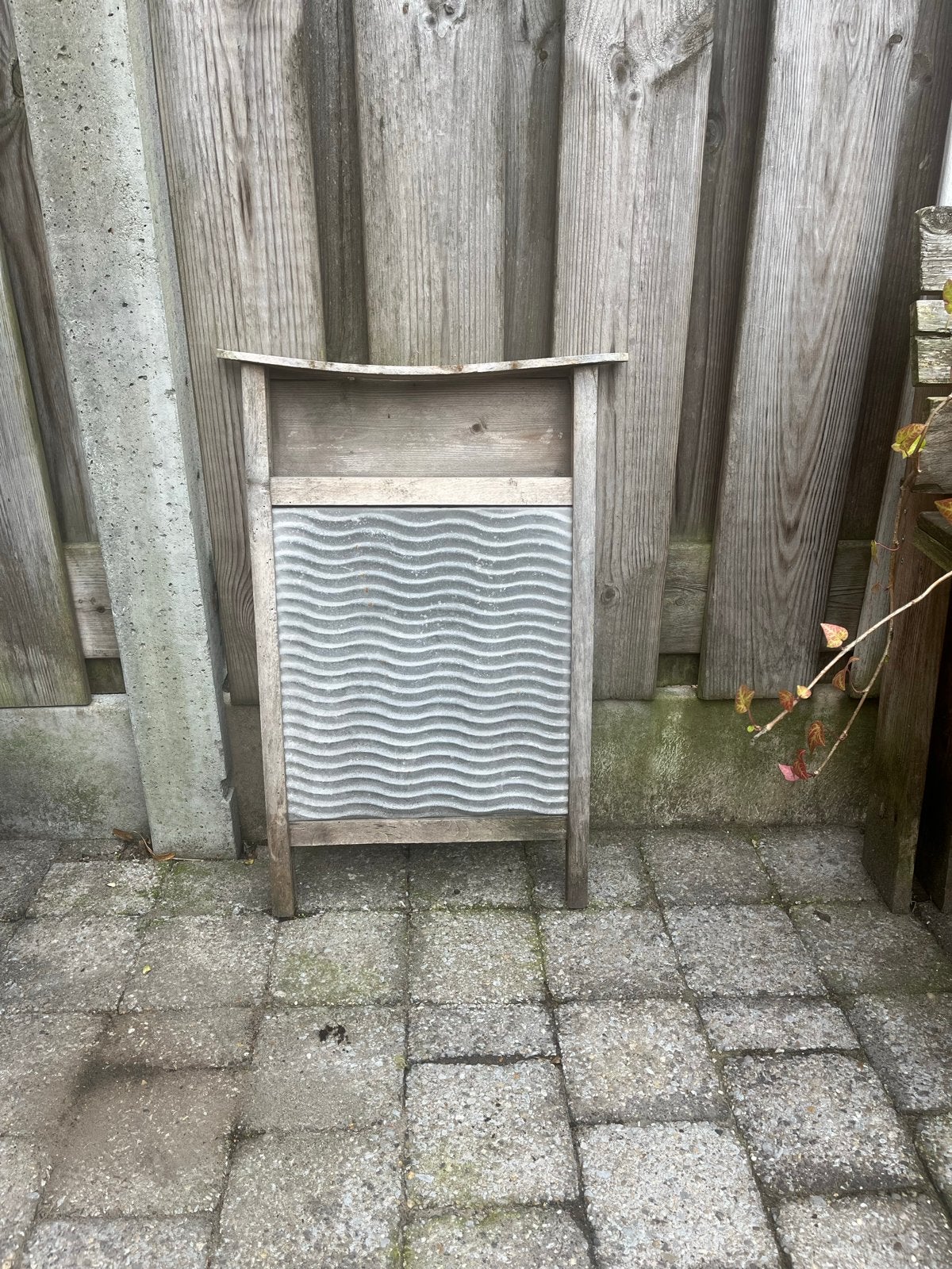 Oud zinken wasbord, Gebruikt, Ophalen of Verzenden, Metaal, Tuin