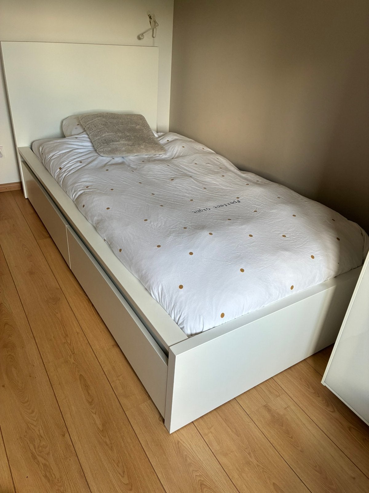 Eenpersoons bed, Ophalen, 85 tot 100 cm, Zo goed als nieuw, Lattenbodem