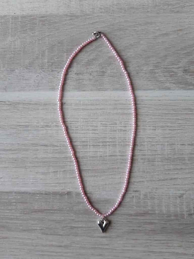Ketting, Nieuw, Ophalen of Verzenden, Roze, Overige materialen