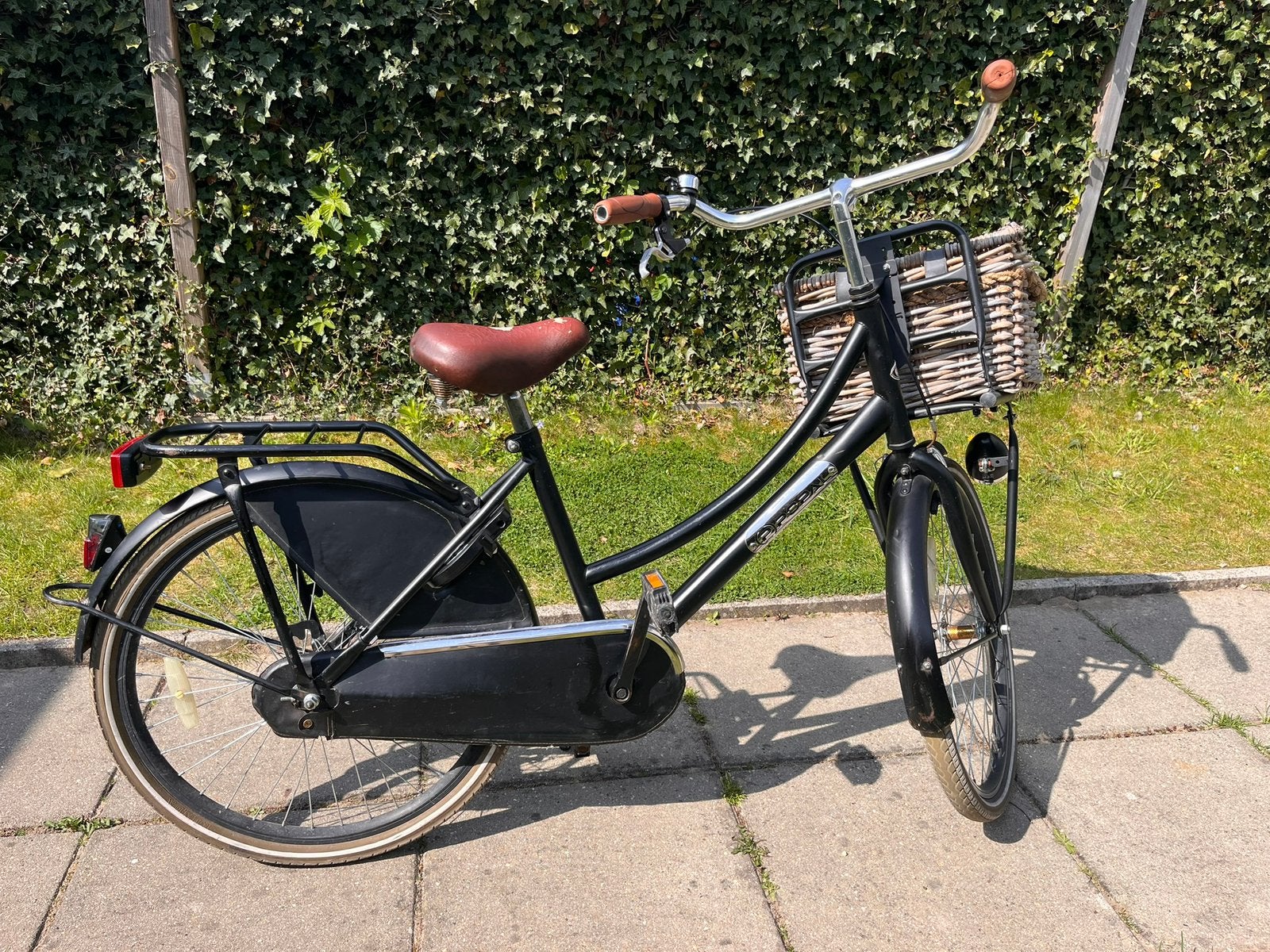 Popal fiets 24 inch met mandje, Fietsen en Brommers, Fietsen | Meisjes, Ophalen, Gebruikt, 24 inch, Handrem