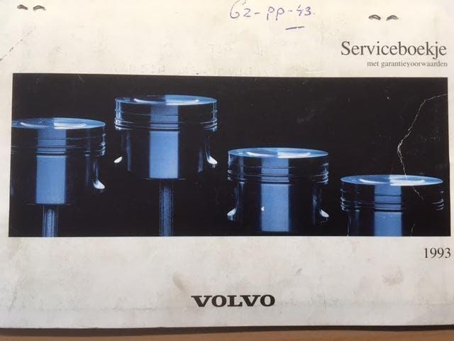 Volvo   deels blanco Service/onderhoudsboekje   1993    NL, Auto diversen, Handleidingen en Instructieboekjes, Ophalen of Verzenden