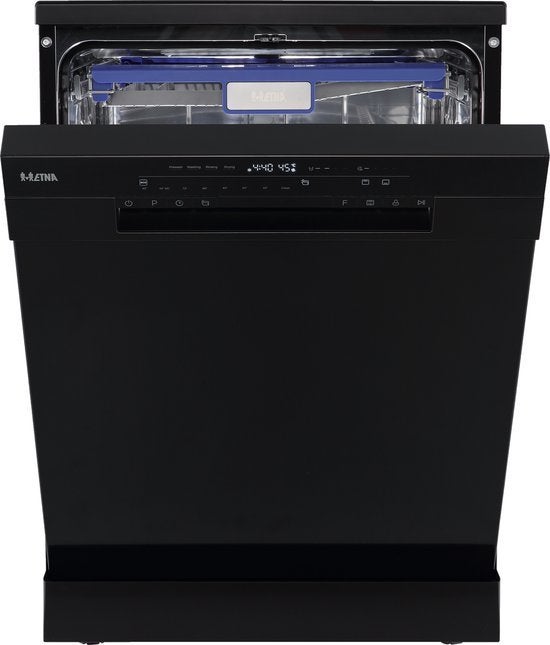 ETNA vaatwasser VWV640ZWA - Vrijstaand - Zwart - 60 cm, Witgoed en Apparatuur, Energieklasse A of zuiniger, Minder dan 85 cm, Minder dan 10 liter