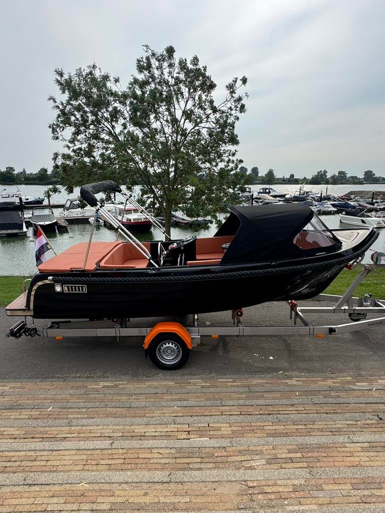 Maassloep 590 honda 20pk nieuw luxe opties, Watersport en Boten, 10 tot 30 pk, Ophalen of Verzenden, Zo goed als nieuw, 3 tot 6 meter
