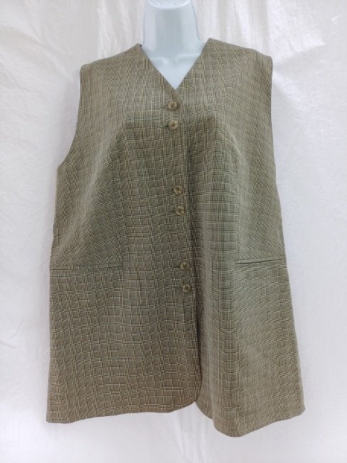 Groen geruit damesvest/gilet mt 42 merk Setter Lady, ., Maat 42/44 (L), Ophalen of Verzenden, Zo goed als nieuw