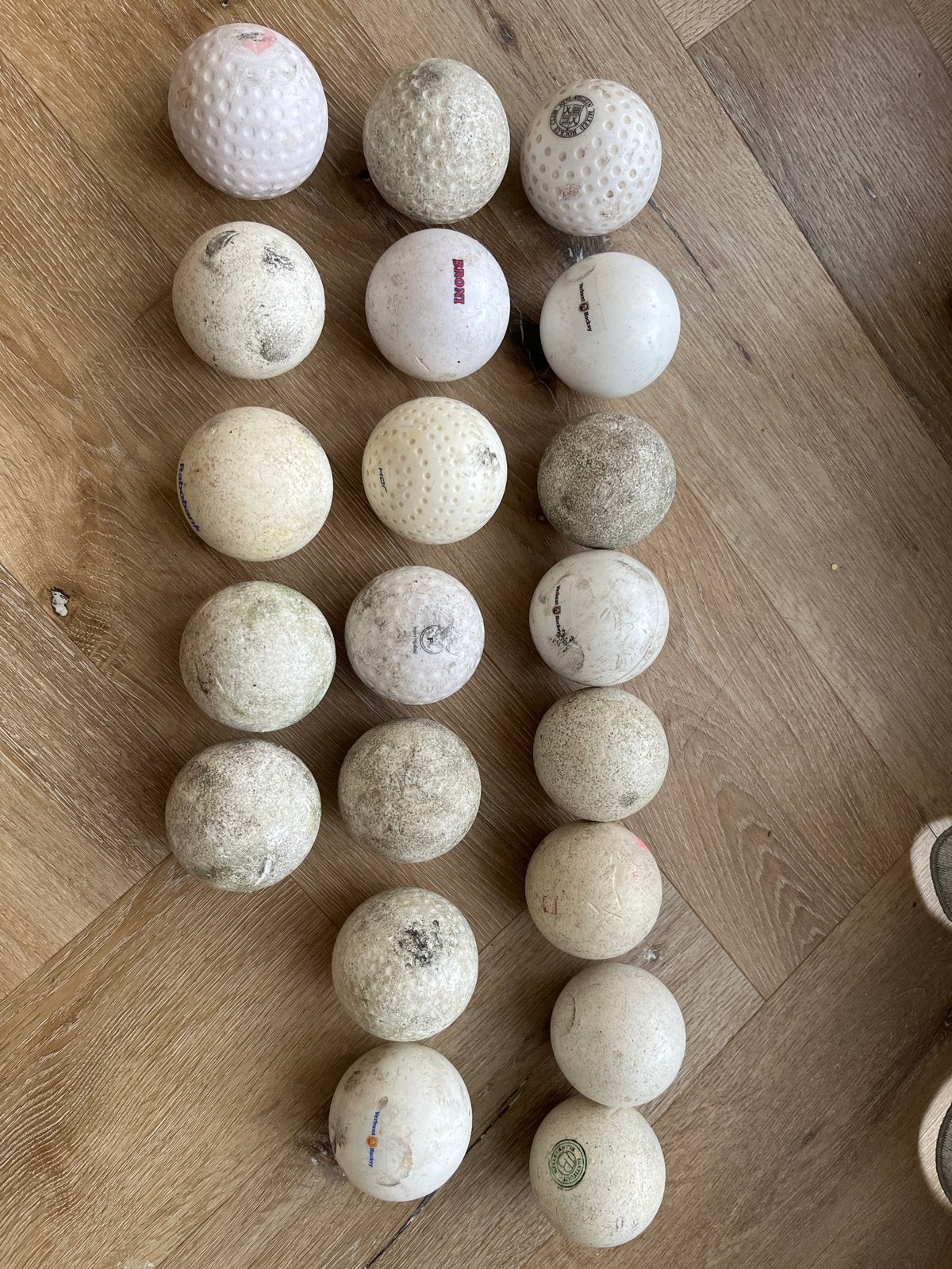 20 stuks Hockeyballen - bimpel en Gladde Ballen, Verzenden, Gebruikt, Bal
