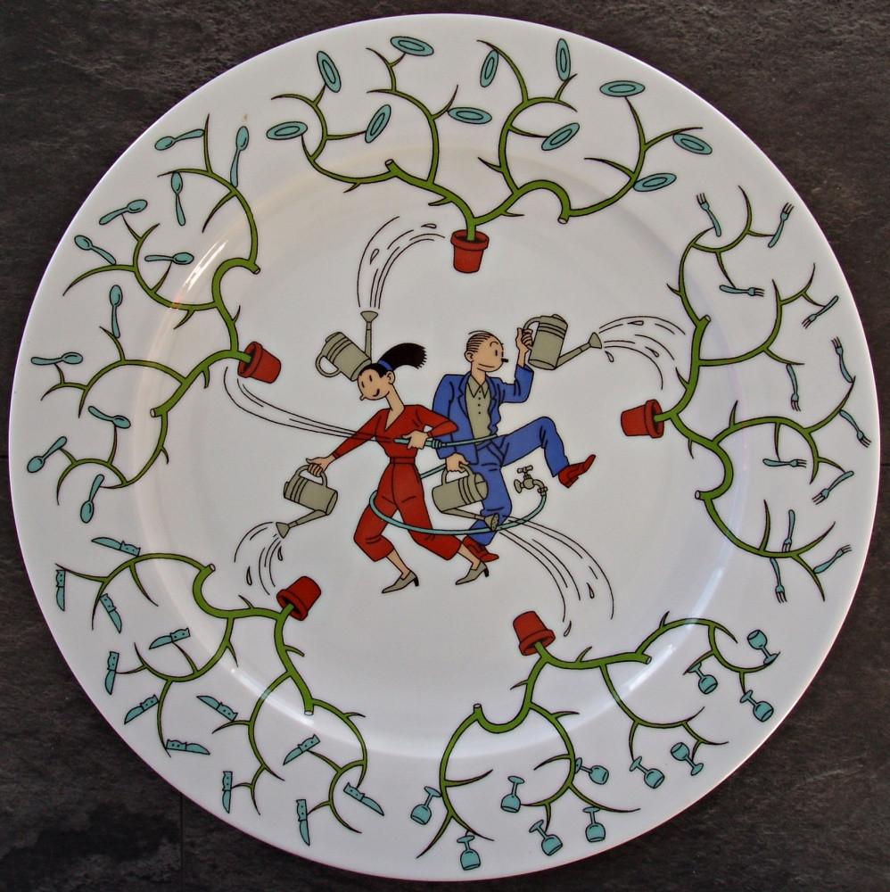 Joost Swarte - Wandbord Randstad - 2001, Verzamelen, Verzenden, Overige figuren, Zo goed als nieuw, Overige typen