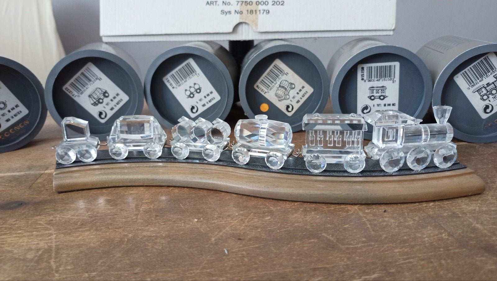 Swarovski trein compleet, Ophalen of Verzenden, Zo goed als nieuw, Figuurtje