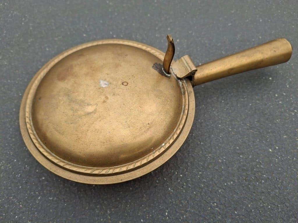 Vintage koperen/messing asbak, Ophalen of Verzenden, Koper