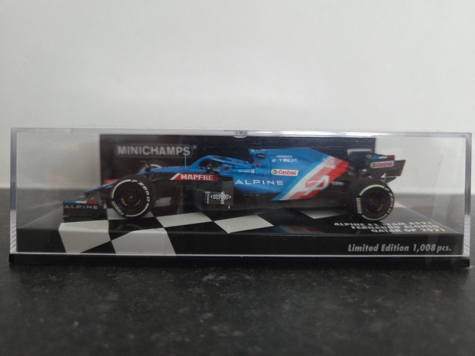 Fernando Alonso F1 Qatar GP 2021 3rd place Limited edition, Hobby en Vrije tijd, Modelauto's | 1:43, Ophalen of Verzenden, Nieuw