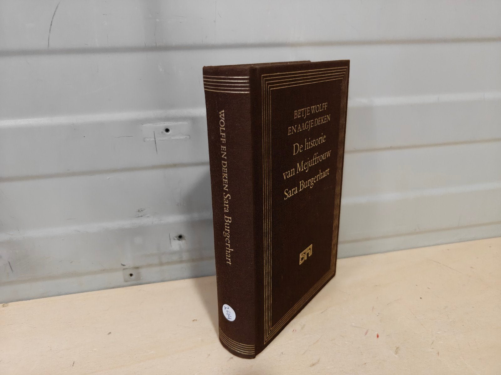 Nr. 244 Historie van Mejuffrouw Sara Burgerhart, Ophalen of Verzenden, Gelezen, Betje Wolff, Aagje Deken