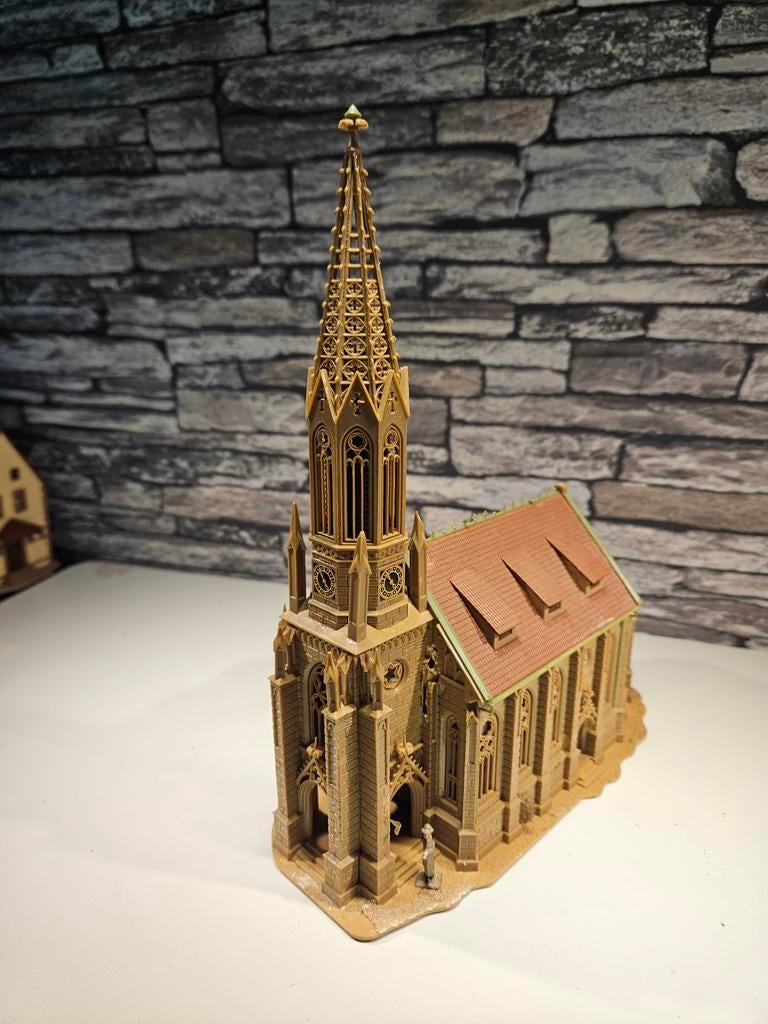 Kathedraal kerkgebouw N spoor trein 1:160, Overige merken, Gebruikt, Gelijkstroom of Wisselstroom, Brug, Tunnel of Gebouw