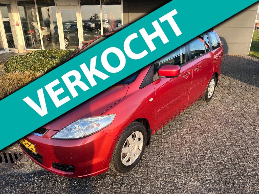 Mazda 5 1.8 Touring 7 PERS/ECC/CRUISE/PDC/TREK APK+NAP, Stof, Gebruikt, 4 cilinders, Origineel Nederlands