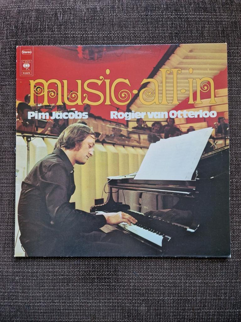 Pim Jacobs & Rogier van Otterloo - Music All-In LP, Ophalen of Verzenden, Gebruikt, 12 inch, Jazz
