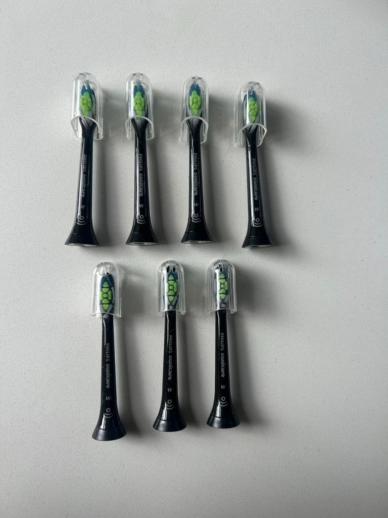 Philips Sonicare opzetborstels W2 zwart, 7 stuks, Ophalen of Verzenden, Nieuw, Opzetborstel
