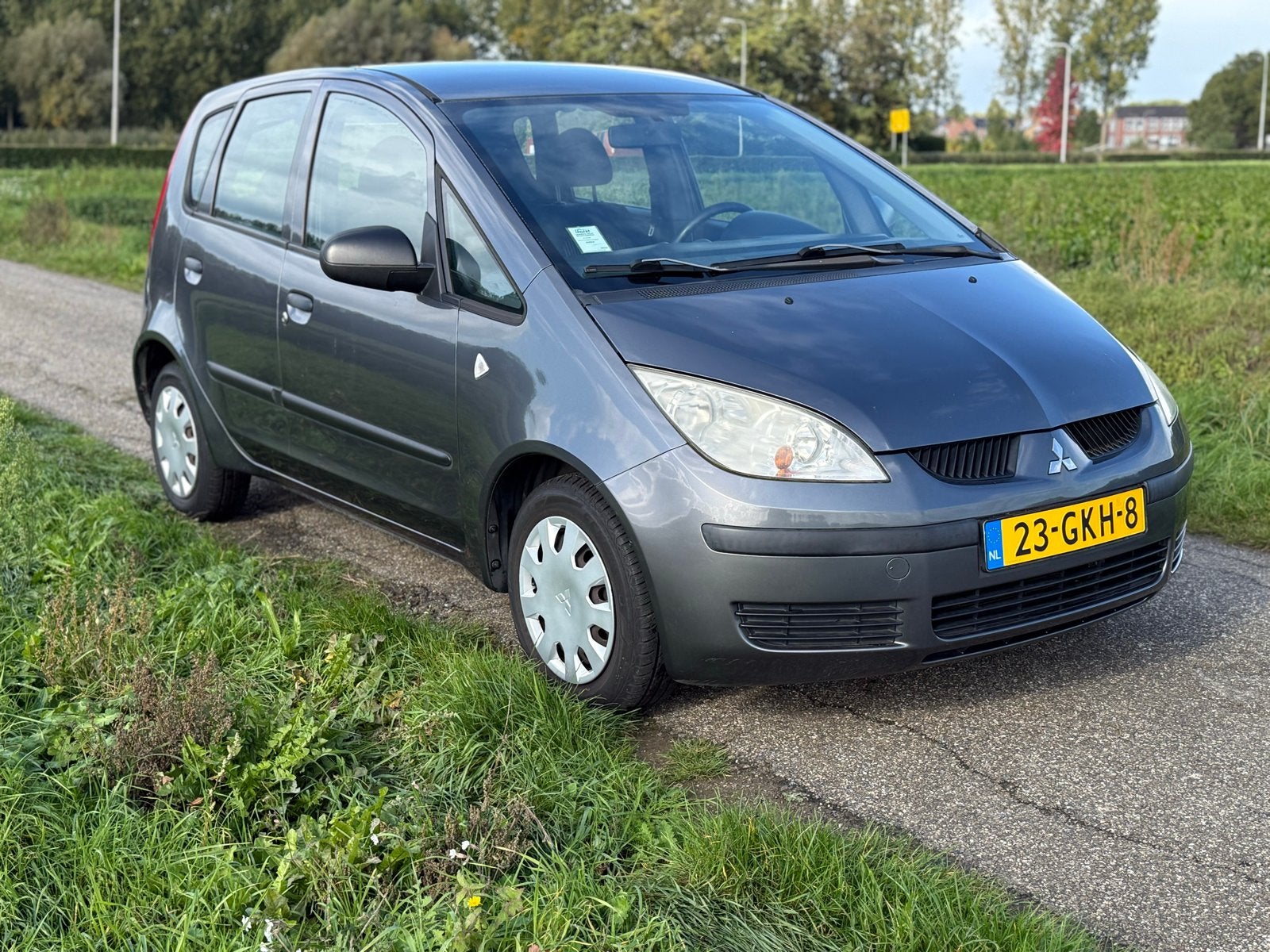 Mitsubishi Colt 1.3 CZ5 2008 Grijs, Auto's, Stof, 31 €/maand, Colt, Origineel Nederlands