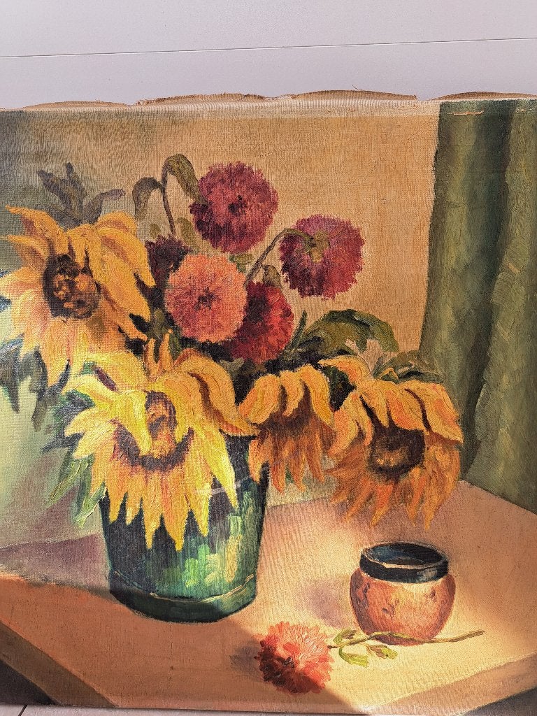 Schilderij, Ophalen, Klassiek, Olieverf, Bloemen