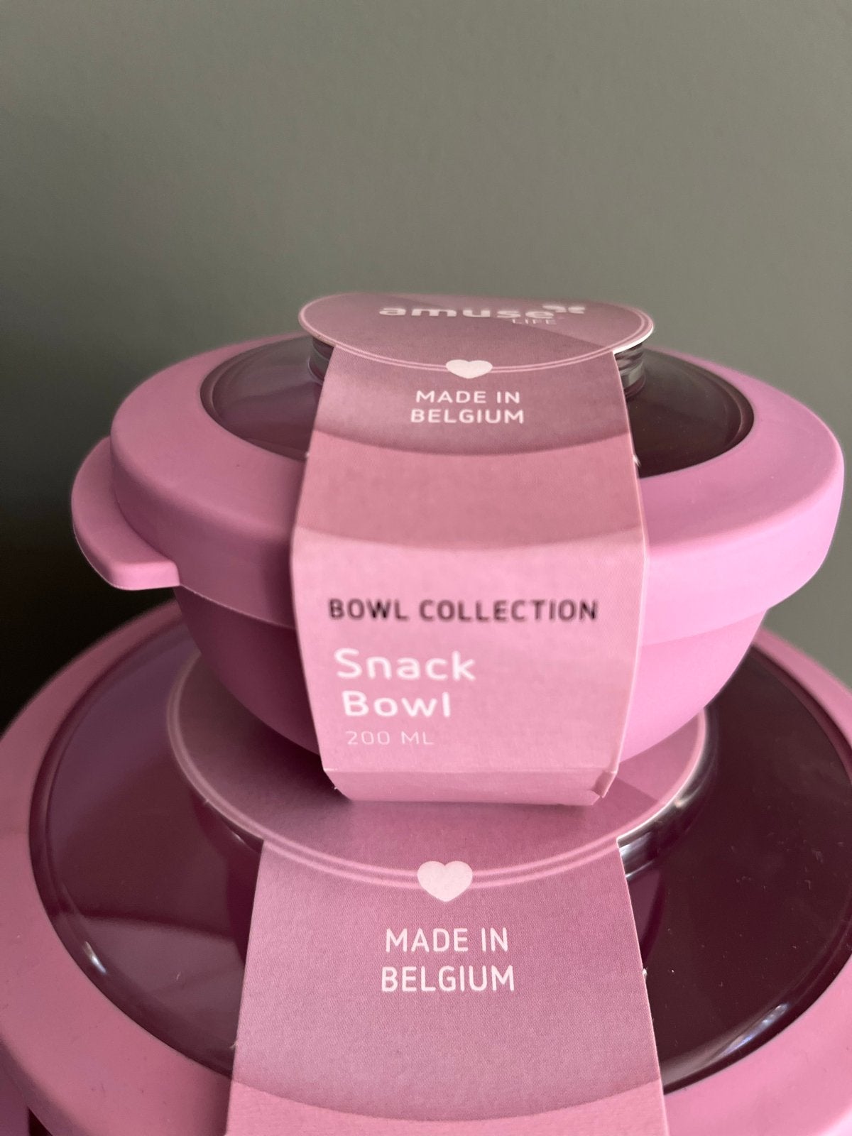 Amuse Lunchboxen - Snack, Lunch & Dinner Bowls (3-delig), Kunststof, Nieuw, Ophalen of Verzenden, Roze