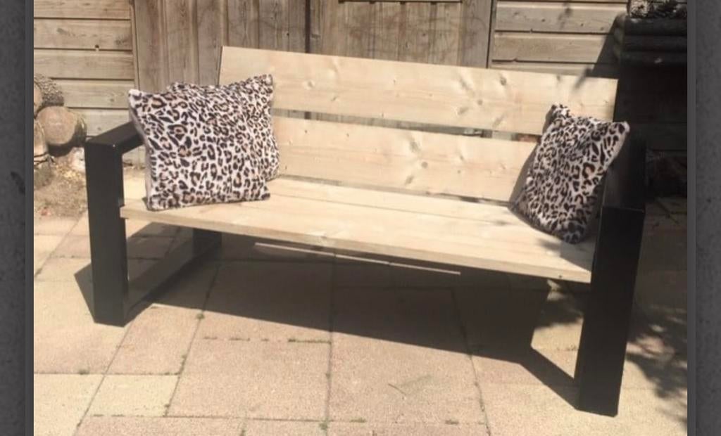 Douglas houten lounge banken, Ophalen of Verzenden, Zo goed als nieuw, Hout