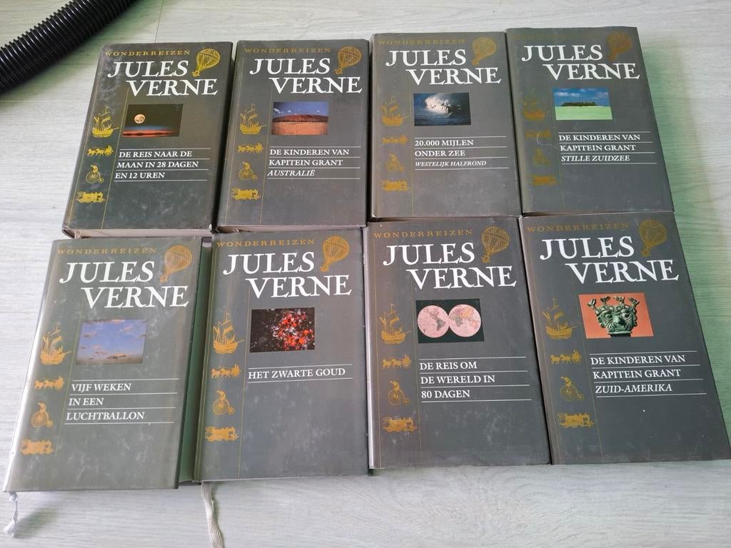 JULES VERNE Wonderreizen 8 boeken ,kijk op de foto's, Ophalen of Verzenden, Zo goed als nieuw