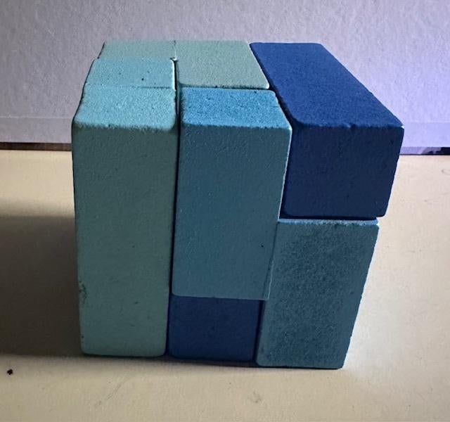 Leerzame puzzel kubus van hout (Sp2), Ophalen of Verzenden, Zo goed als nieuw, Overige typen