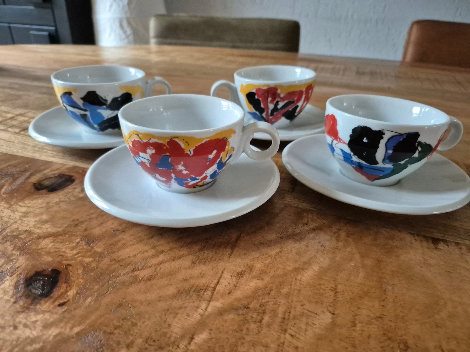 Jan Cremer 'Pola Collection' Kop en Schotel Set (4 stuks), Antiek en Kunst, Ophalen