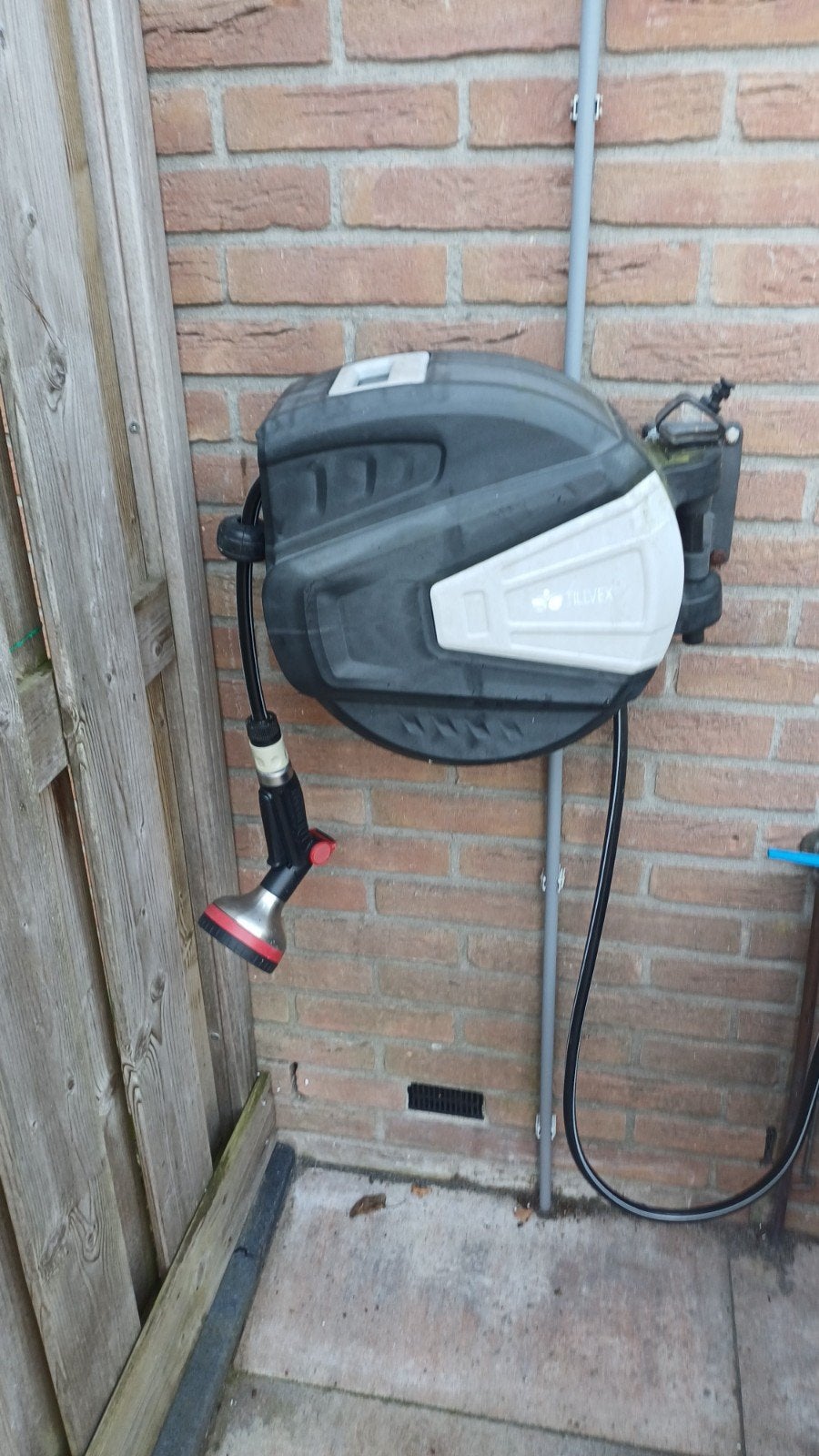 Tuinslanghaspel met spuitpistool - zo goed als nieuw, Ophalen, Gebruikt, Tuinslanghaspel