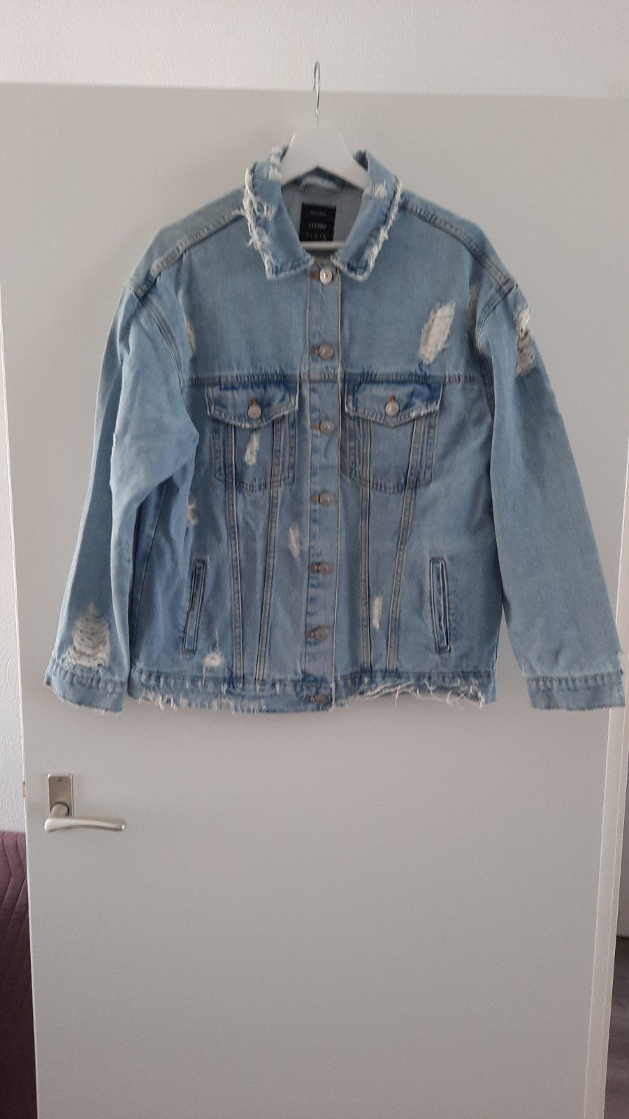 Leuke denim jasje nog als nieuw 5 euro per stuk, Ophalen, Zo goed als nieuw, Blauw