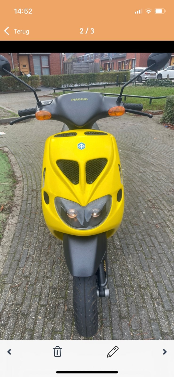 Zip sp 98, Ophalen, Zo goed als nieuw, Benzine, Piaggio