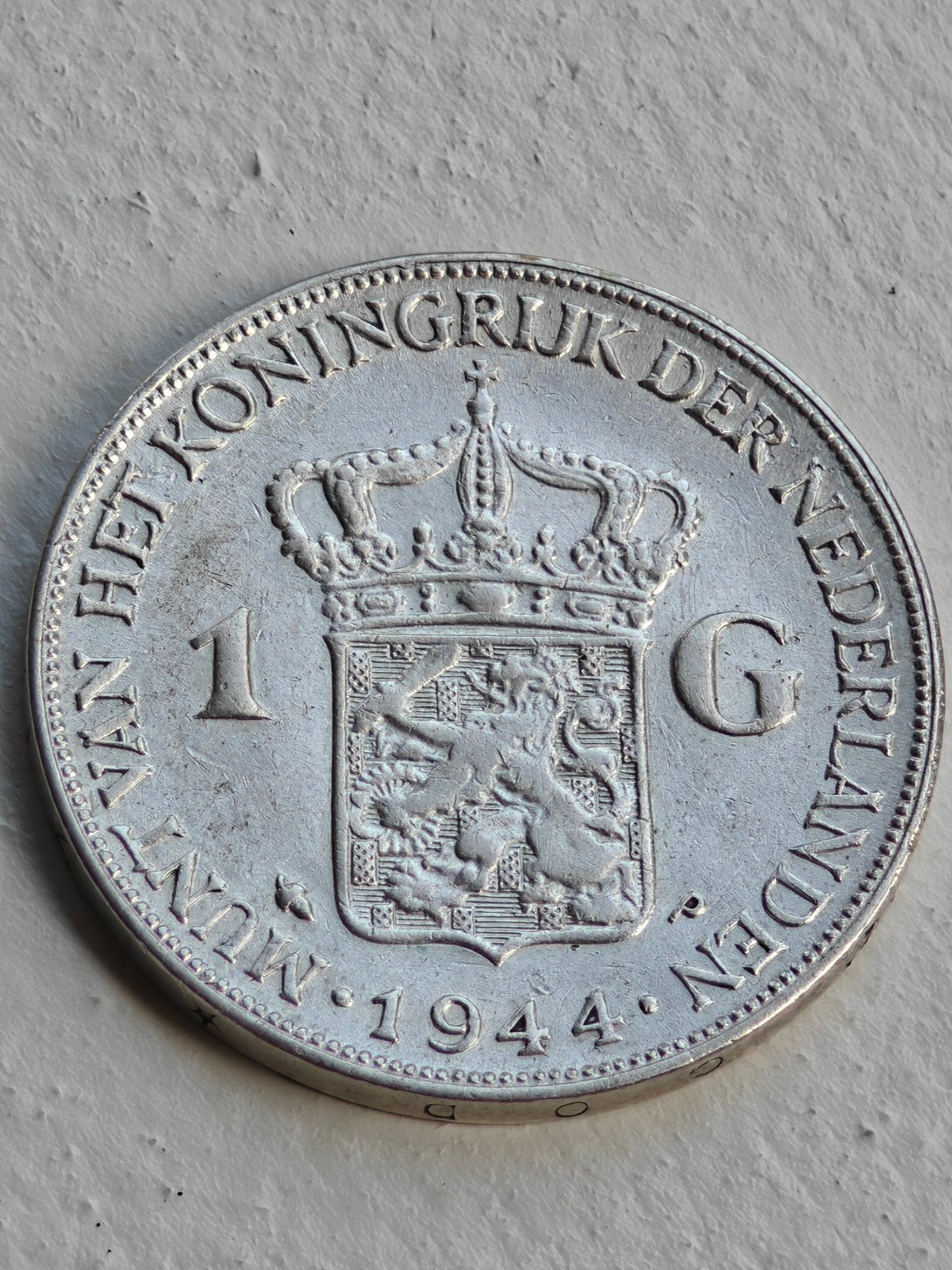 Zeldzame 1 Gulden 1944 Koningin Wilhelmina, Ophalen of Verzenden