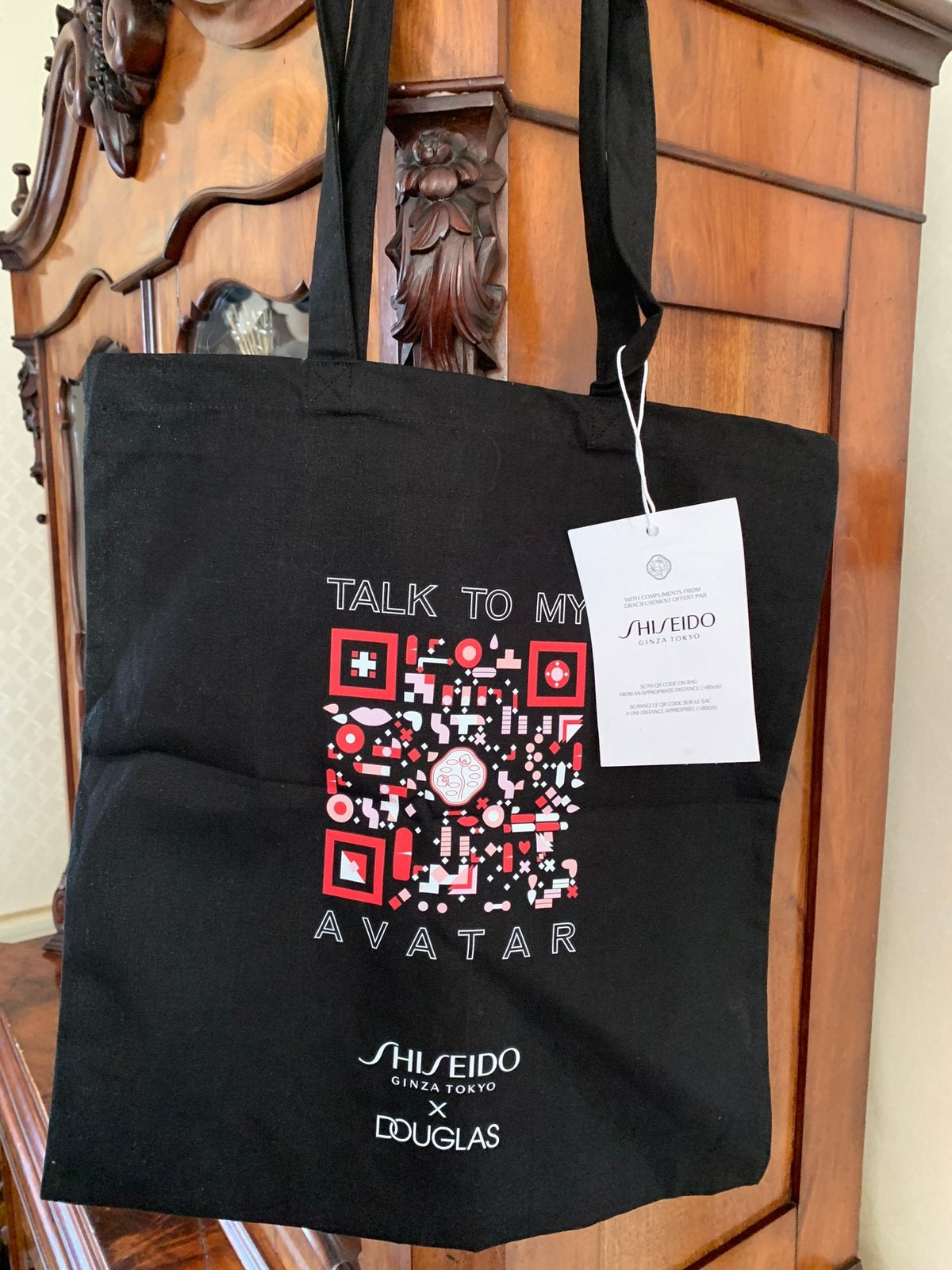 Nieuwe stoffen tas van SHISEIDO label hangt er nog aan, Ophalen of Verzenden, Nieuw