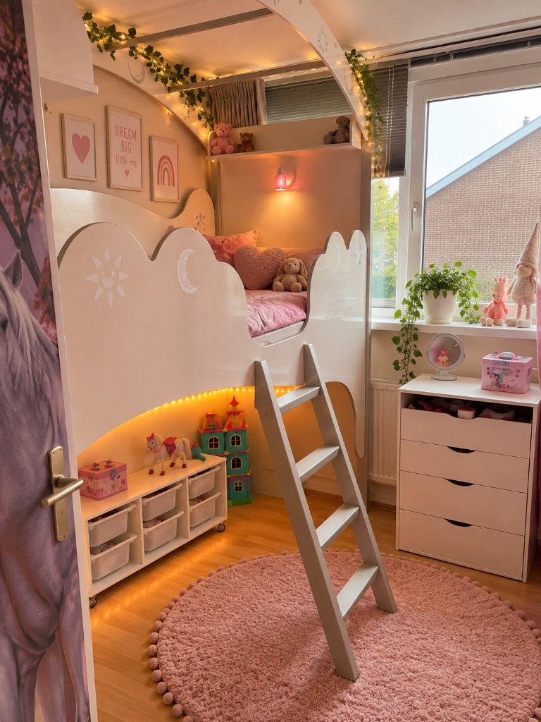 Unieke halfhoogslaper 90x200, Kinderen en Baby's, Ophalen, Gebruikt, Halfhoogslaper