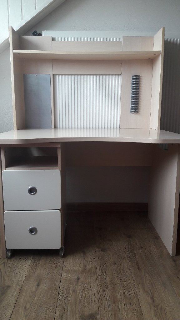 Bureau met ladenblok, Huis en Inrichting, Ophalen of Verzenden, Gebruikt