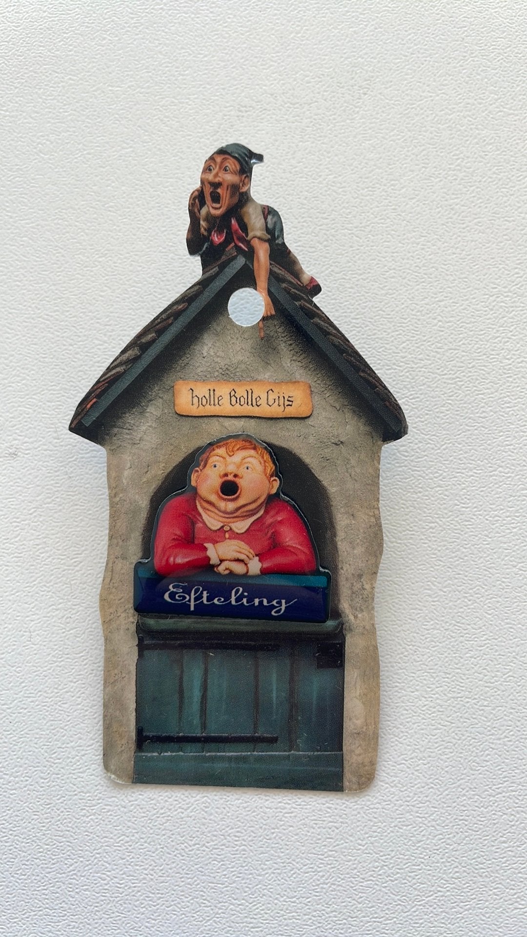 Efteling pin Holle Bolle Gijs Heruitgave EPP 446 op kaartje, Ophalen of Verzenden, Nieuw, Button of Speldje