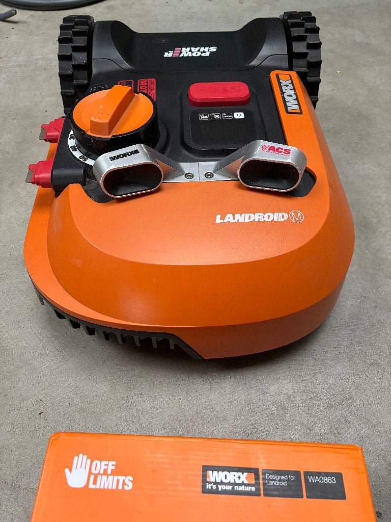 Worx WR141e met accessoires 🫵🏼, Ophalen, Gebruikt, Bestuurbaar via app, Minder dan 20 cm