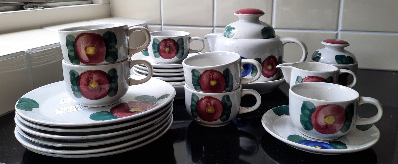 DDR 6 delig ontbijt servies, Ophalen of Verzenden