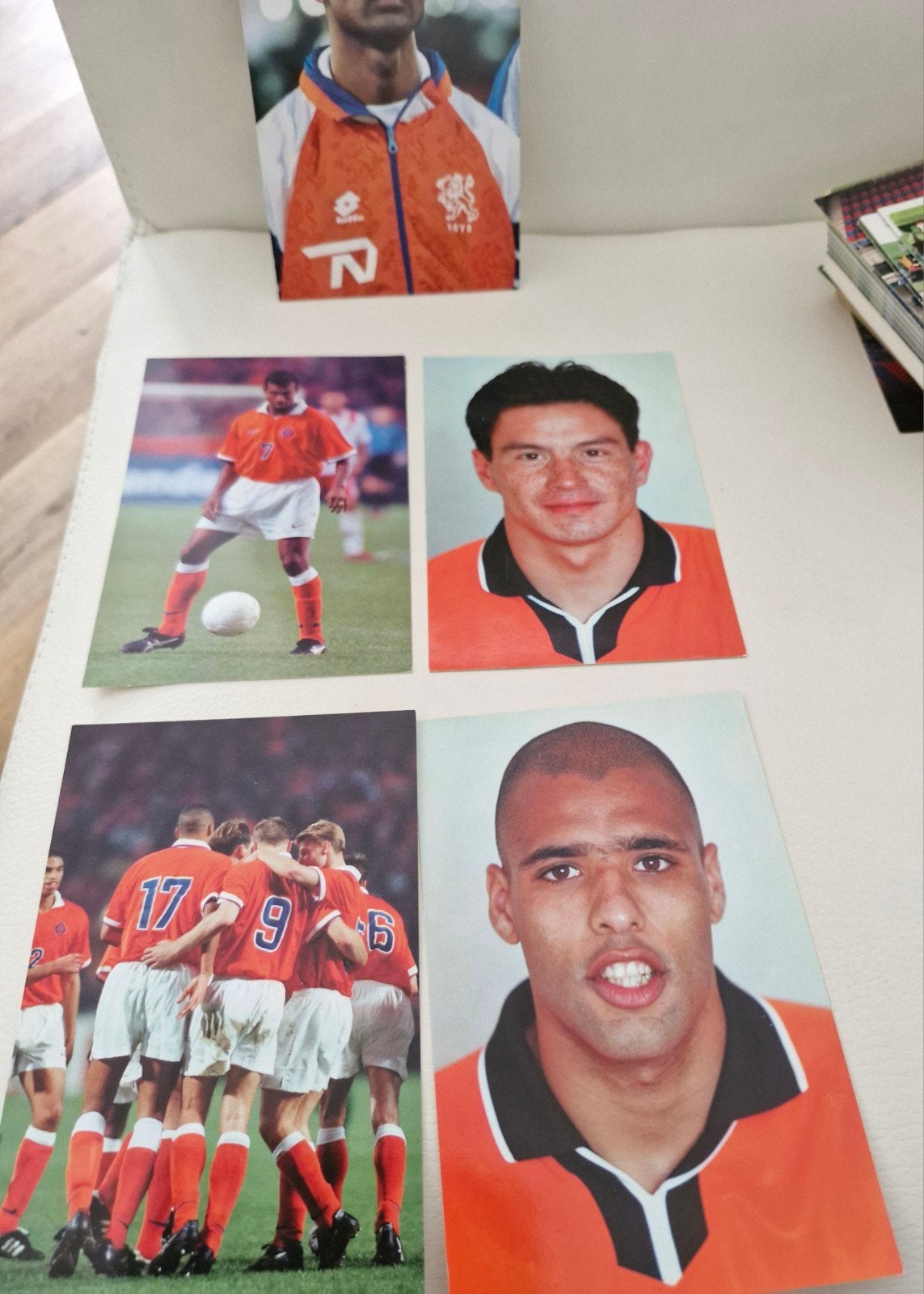 Nederlands Elftal Voetbal Spelerskaarten (5 stuks), Verzamelen, Ophalen of Verzenden, Gebruikt, Overige sporten, Spelerskaart