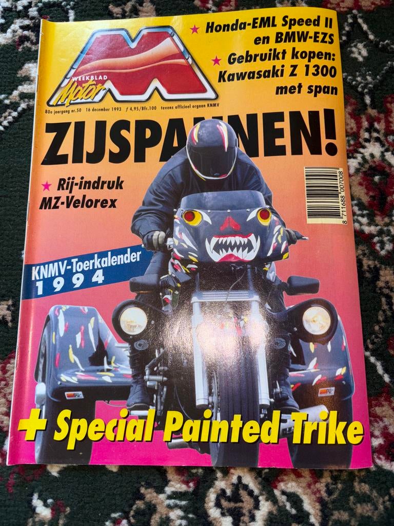 Weekblad Motor - ZIJSPANEN! 16 december 1993, Boeken, Motoren, Gelezen, Algemeen, Ophalen of Verzenden