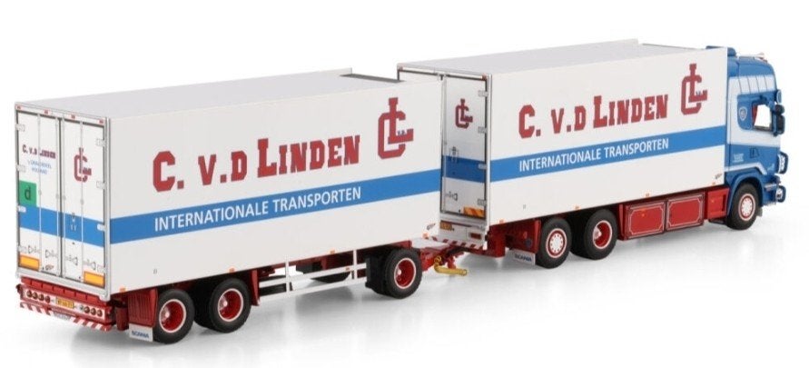 WSI SCANIA R4 KOELTRUCK + KOEL TRAILER - C.  V.D. LINDEN, Wsi, ., Nieuw, Ophalen of Verzenden