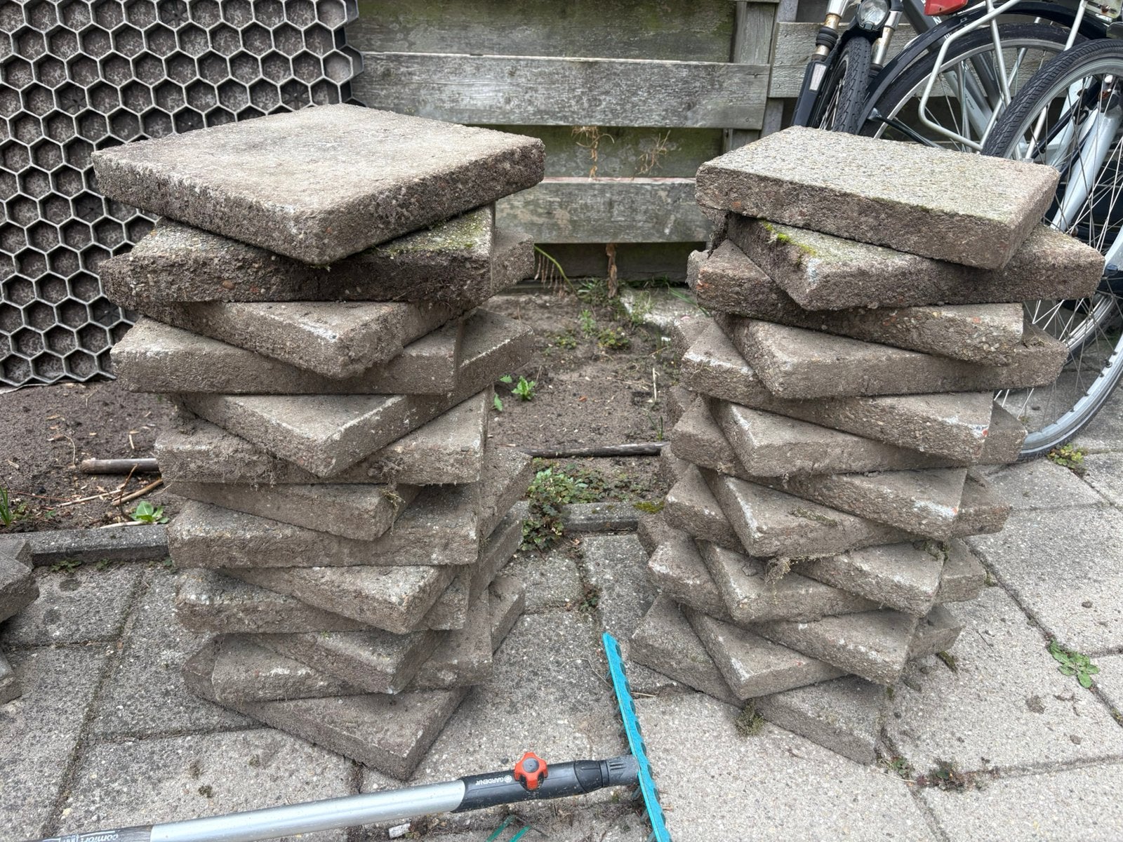 Stoeptegels, Tuin en Terras, Ophalen, Zo goed als nieuw, Beton, Terrastegels