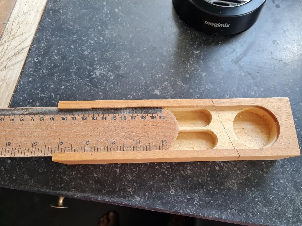 vintage houten pennendoos, Verzamelen, Ophalen of Verzenden, Huis en Inrichting