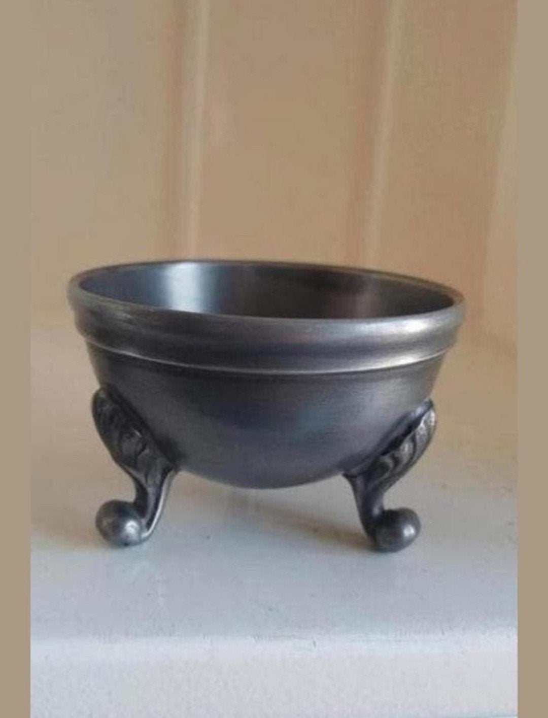 Vintage Tinnen Schaaltje op Voetjes - Decoratief, Ophalen of Verzenden