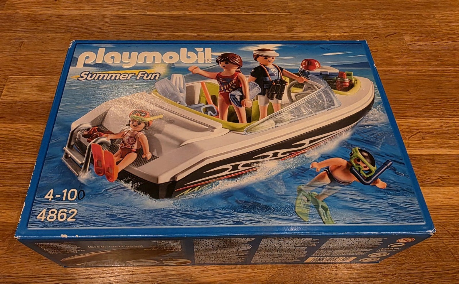 Playmobil Summer Fun Motorboot met onderwatermotor (4862), Complete set, Ophalen of Verzenden, Boot/Schip, Summer fun