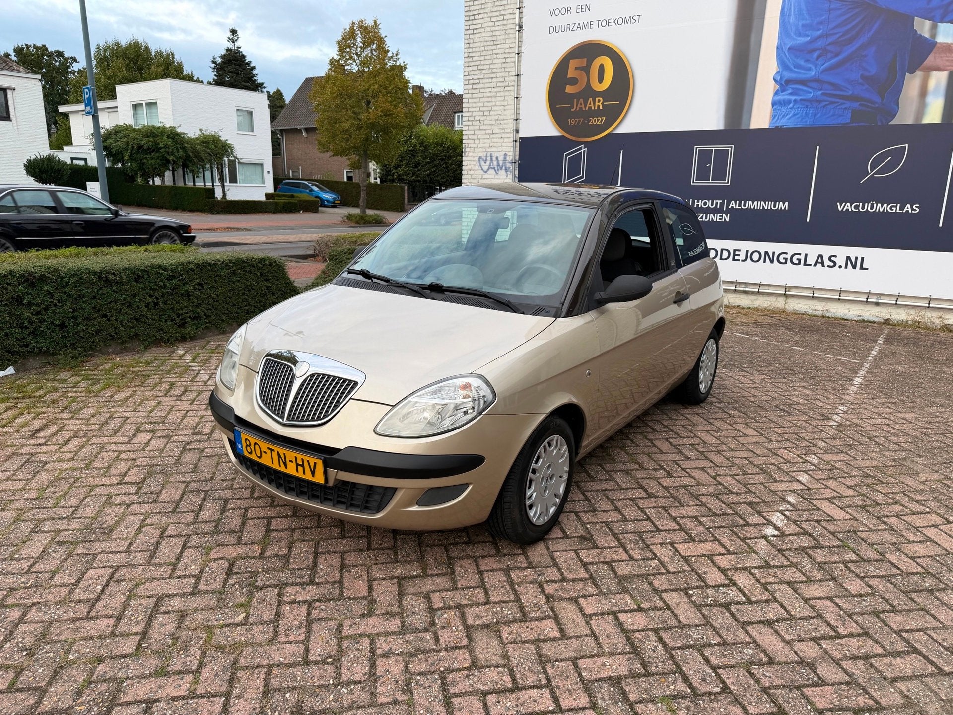 Lancia Ypsilon 1.2 Argento//Airco, Auto's, Voorwielaandrijving, Stof, Gebruikt, Beige
