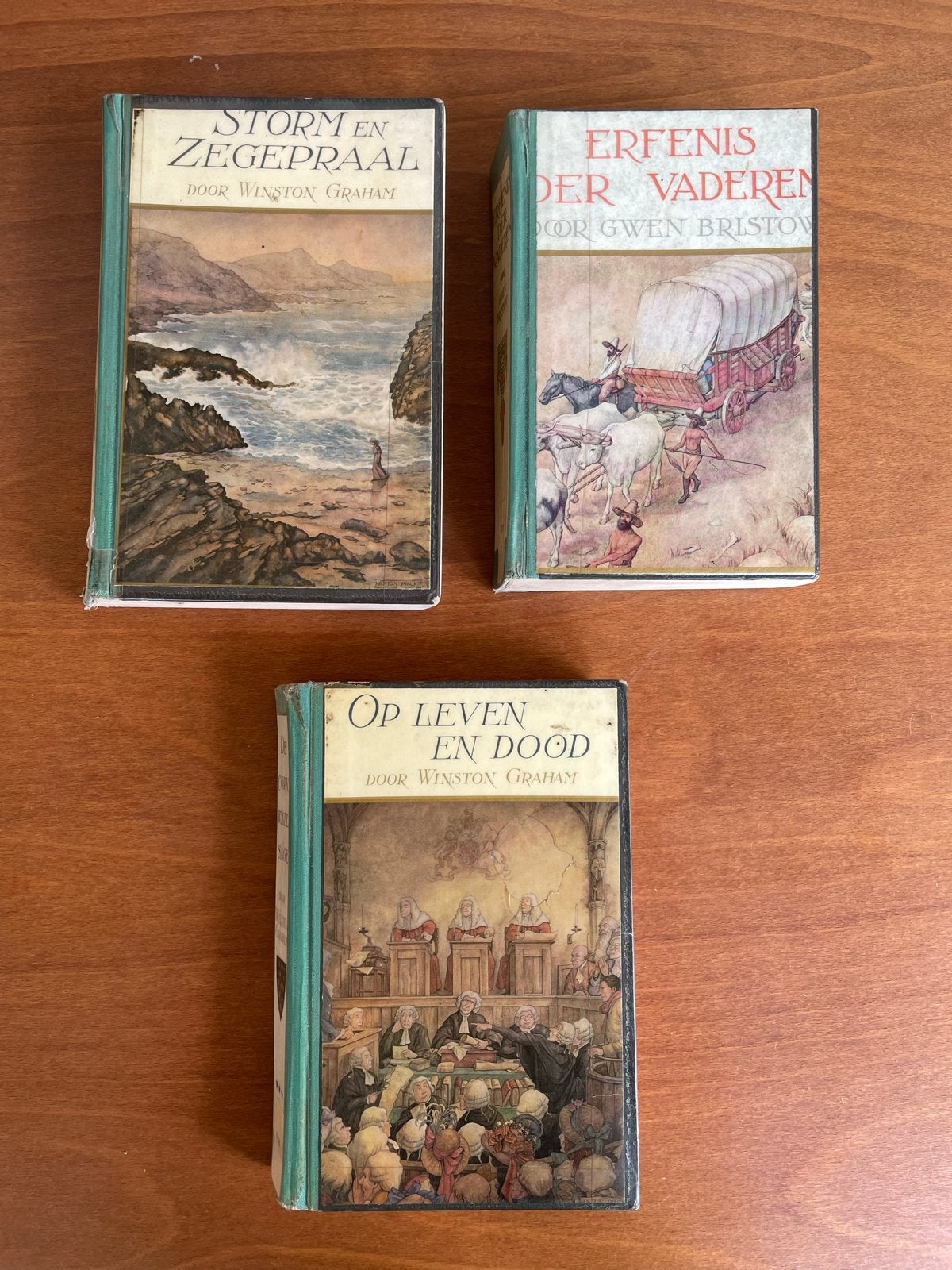 Vintage Boeken: Storm en Zegepraal, Erfenis der Vaderen, Op, Ophalen of Verzenden, Gelezen, Nederland