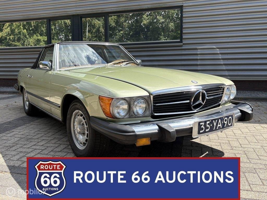 Mercedes-Benz 450 SL | Route 66 Auctions, Auto's, Overige carrosserieën, Zwart, Mercedes-Benz, Bedrijf