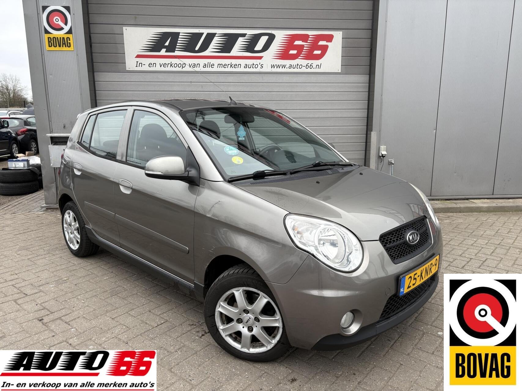 Kia Picanto 1.0 Q 5 drs AIRCO, Voorwielaandrijving, Stof, Zwart, 4 cilinders