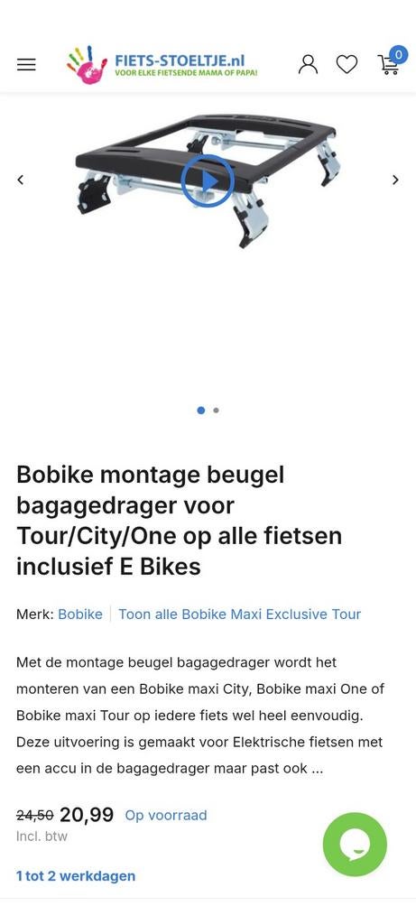 Bevestiging montage beugel bobike, Ophalen of Verzenden, Nieuw