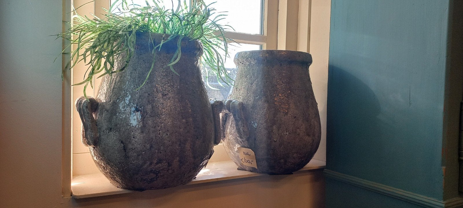 2 potten antraciet, ., Rond, Binnen, Minder dan 40 cm