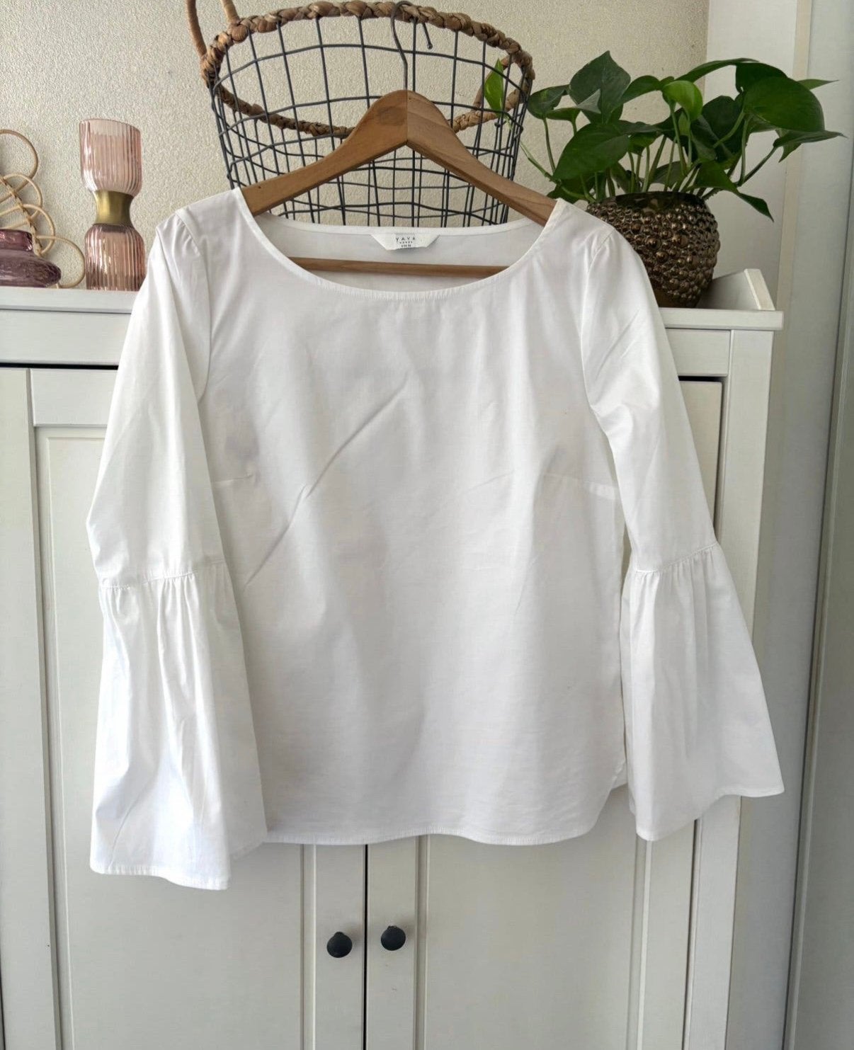 Yaya katoenen blouse maat 36, Ophalen of Verzenden, Zo goed als nieuw, Maat 36 (S), Wit