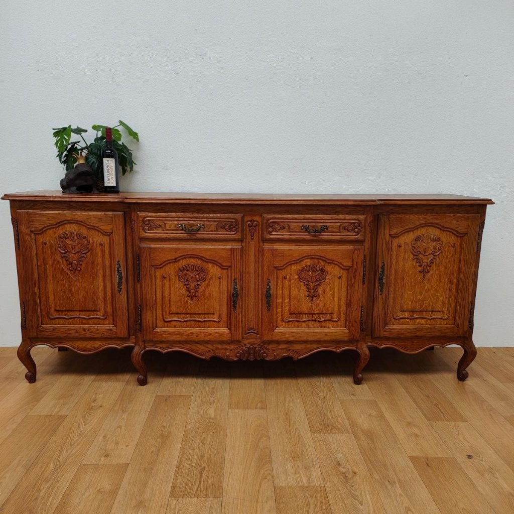 Landelijk Vintage Louis XV dressoir wandkast buffetkast 505, Huis en Inrichting, Kasten | Ladekasten, Valkenswaard, Gebruikt, 5 laden of meer